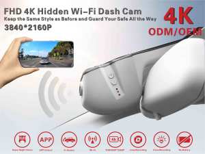 Mini Wifi inalámbrico 4K GPS Tracker Copia DE SEGURIDAD frontal Dual Auto Car Camera Recorder Reverse Dash Camera para coches 4K Night Vision - Product Image 2
