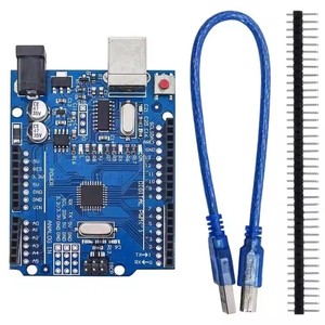 UNO R3-Karte ATmega328P-Entwicklungsplatine mit Pin-Header und Kabel Kompatibel mit Arduino IDE-Projekten