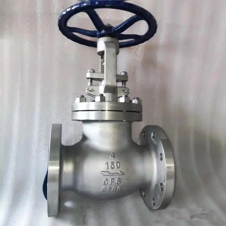 API และ ASME B16.34 เหล็กกล้าคาร์บอน / สแตนเลส / เหล็กหล่อหน้าแปลนประเภท RF Globe Valve