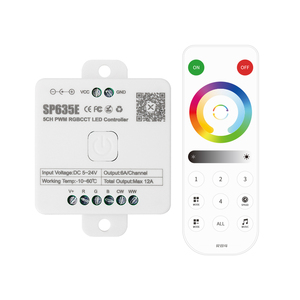 6A BLE RGB CCT светодиодный контроллер с радиочастотным пультом дистанционного управления музыкой-красочная световая лента диммер 3 года гарантии - Product Image 2
