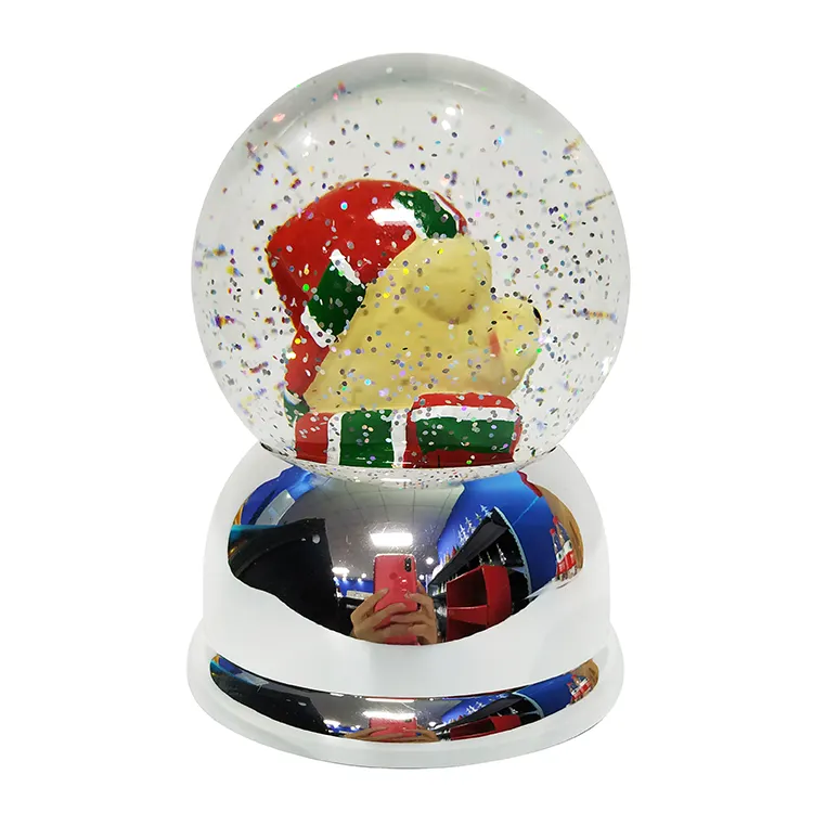 Palla di Neve Souvenir Popolare Regalo dei bambini Animale Parigi Globo Cina Scintillio Lanterna Swirl Cupola di Rotazione Del Mondo Led Acqua Globo