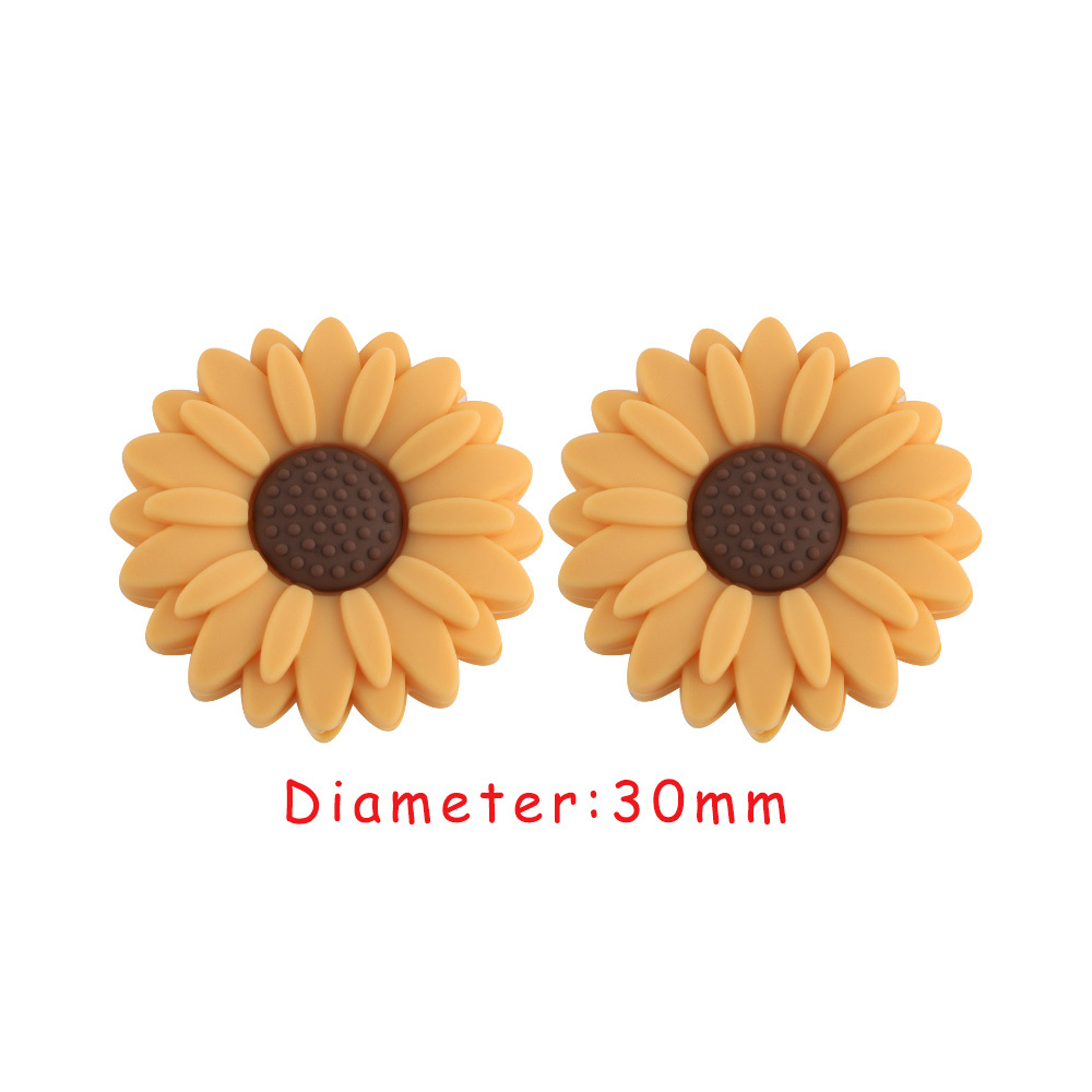 Perles focales fleurs Sunset Gold SA139