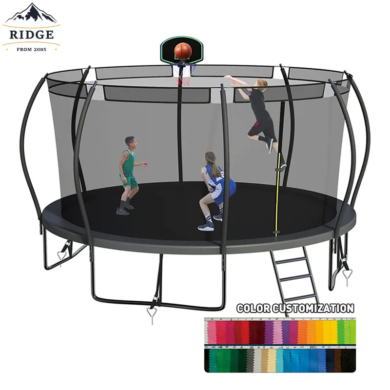 Trampolino di alta qualità per uso domestico all'aperto per bambini adulti letto gonfiabile con rete protettiva trampolino per l'acqua del letto di salto