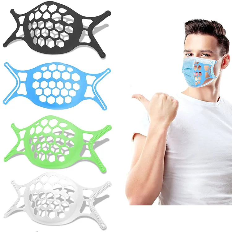 Europe Size Silicone Rubber 3D Face Covering Bracket for Mask
