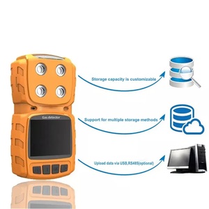 充電式バッテリーと校正アダプター付きO2/CO/H2S/LEL用ポータブルガス検知器 - Product Image 3