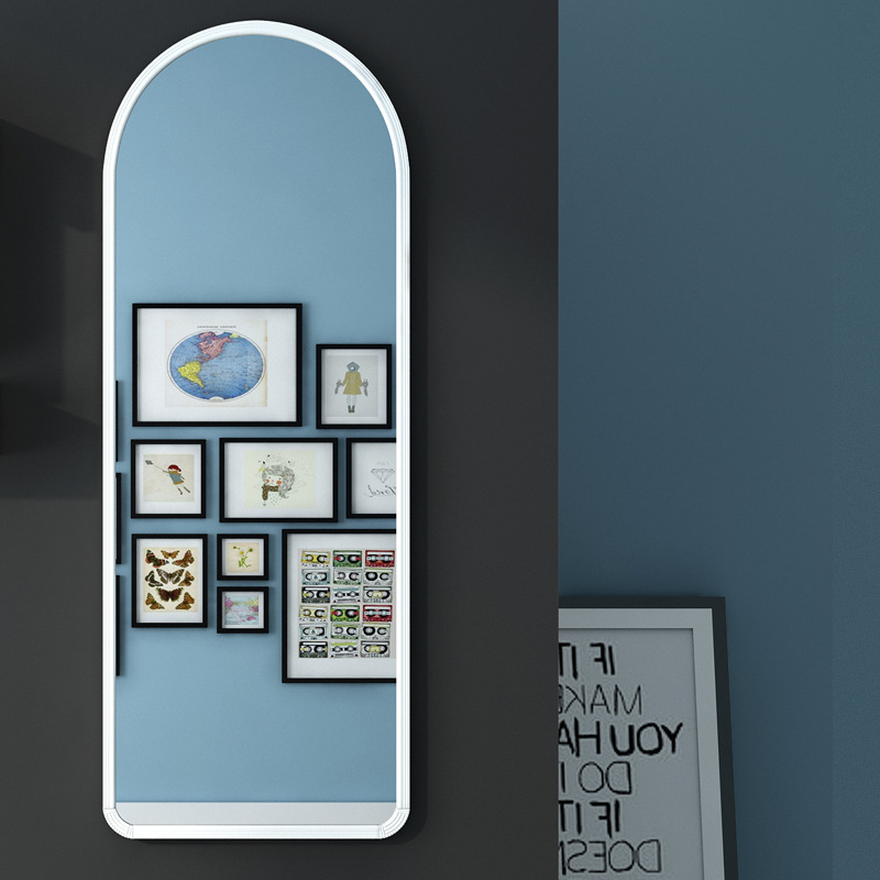 ขนาดใหญ่ สีขาว ไม่มีกรอบ 45*120 มม. สีขาว