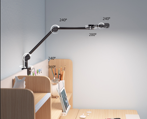 โคมไฟตั้งโต๊ะ LED สีขาว13W ลดแสงจากการสัมผัสเพื่อป้องกันดวงตาสำหรับนักเปียโนเพลงและนักเรียนอ่านไฟตั้งโต๊ะสำหรับบ้านและการเรียน - Product Image 4