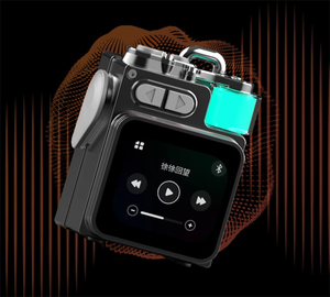 Aplicación de pantalla táctil BT Altavoz inteligente con mensaje de alarma de luz RGB Tarjeta TF Mini altavoz inalámbrico de metal portátil - Product Image 3