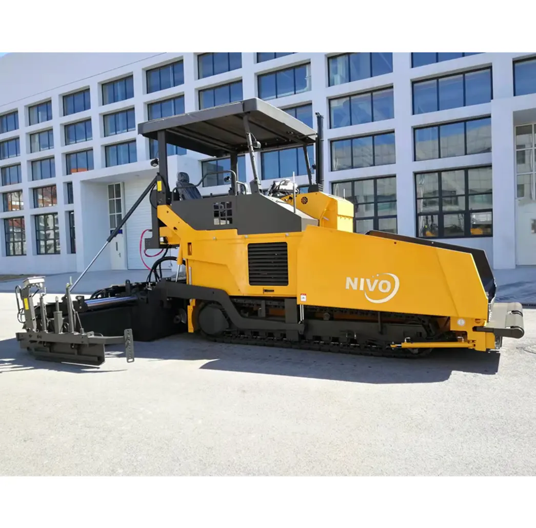 NIVO 9m tam hidrolik paletli finişer yol kaplama makinesi yol asfalt kauçuk işlevli elektrikli ısıtma veya parçaları