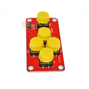 Teclado AD Simular Módulo de cinco teclas Botón analógico Sensor Placa de expansión