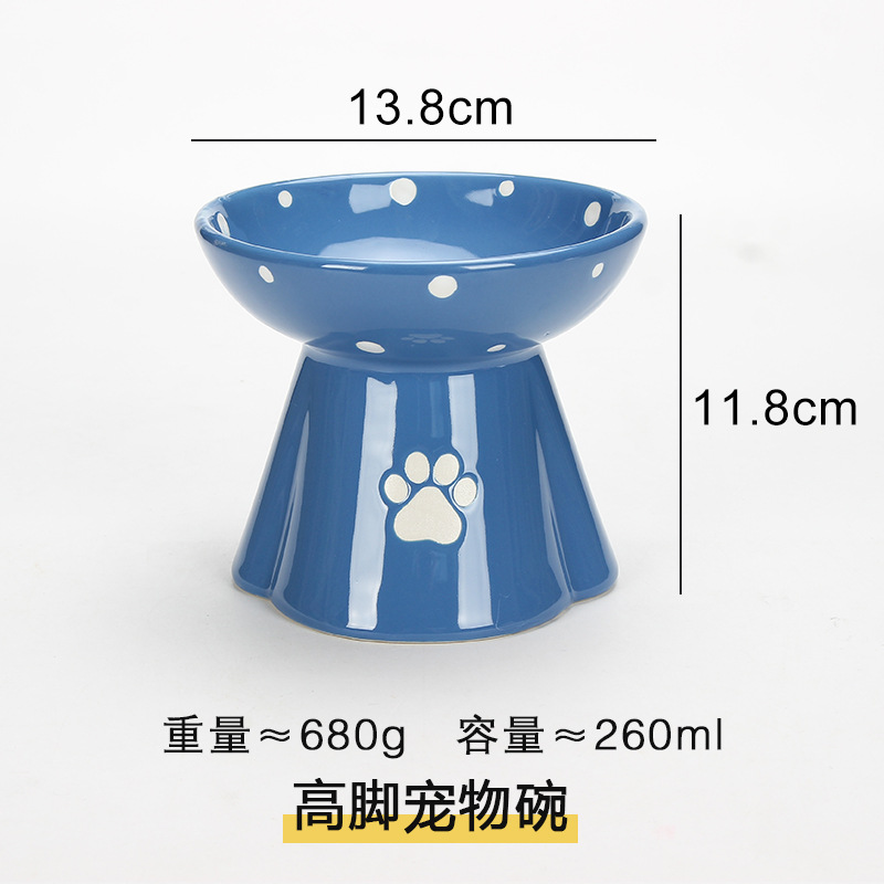 Grand bol bleu pour animaux de compagnie