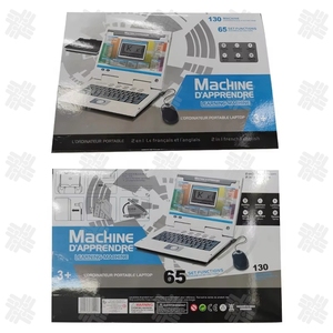 KW 65機能子供向け早期教育英語フランス語バイリンガル学習機械玩具ノートパソコン子供向け - Product Image 6