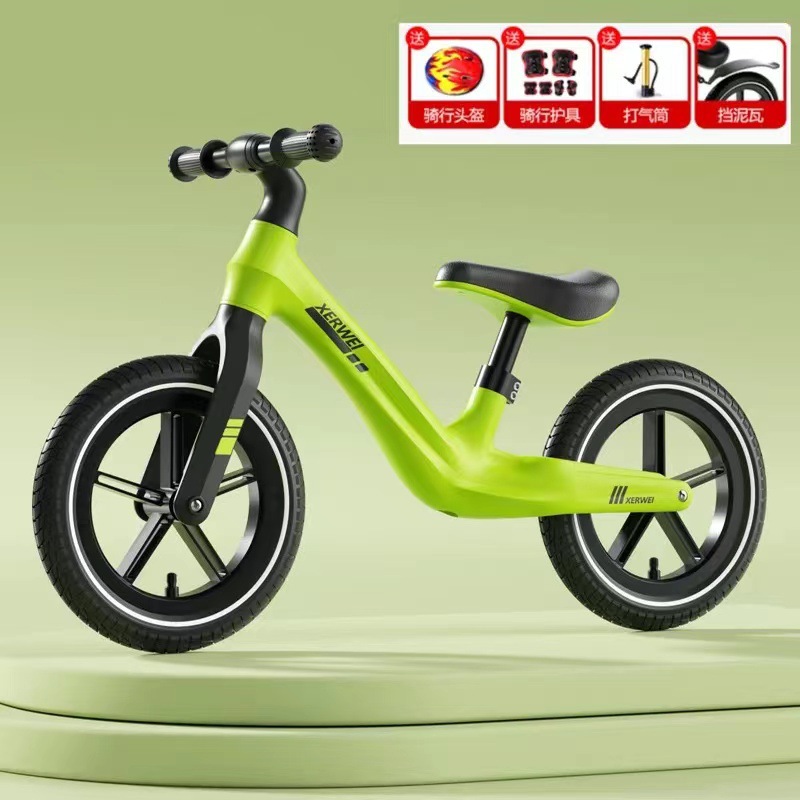 Roues gonflables de 12 pouces avec ceinture verte fluorescente en cadeau