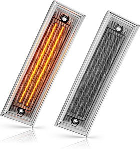Ön çamurluk tampon Side Marker lambalar için Chevrolet Chevy C10 C20 C30 kamyon GMC C1500 C2500 Jimmy LED ışıkları füme/şeffaf Lens