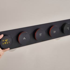 Bộ hệ thống van trộn kỹ thuật số thông minh điều khiển bằng ứng dụng WiFi, tích hợp chức năng điều chỉnh nhiệt độ, kiểu lắp âm tường, dành cho phòng tắm, sản xuất bởi Stepon (OEM/ODM). - Product Image 1