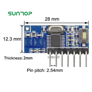 433 mhz RF ricevitore di apprendimento codice decodificatore modulo 433 mhz Wireless 4 canali di uscita Kit per il controllo remoto 1527 codifica - Product Image 3