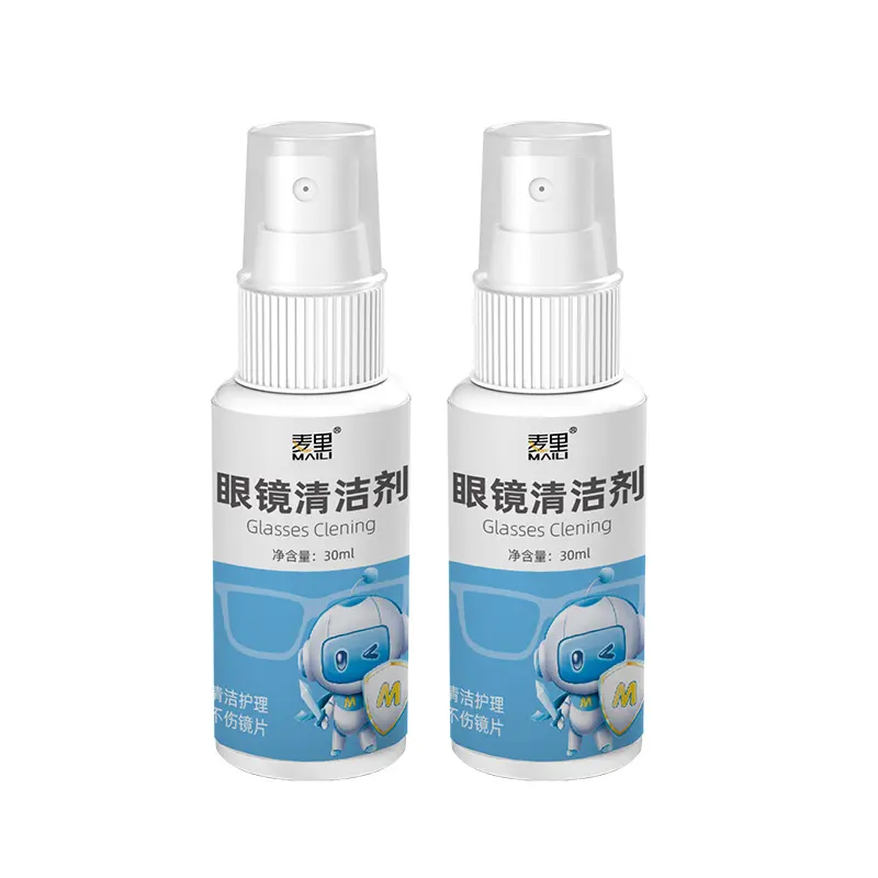 Fabrik preis Linsen reiniger Spray 30ml Linsen reinigungs set Brillen reiniger Flüssigkeits spray