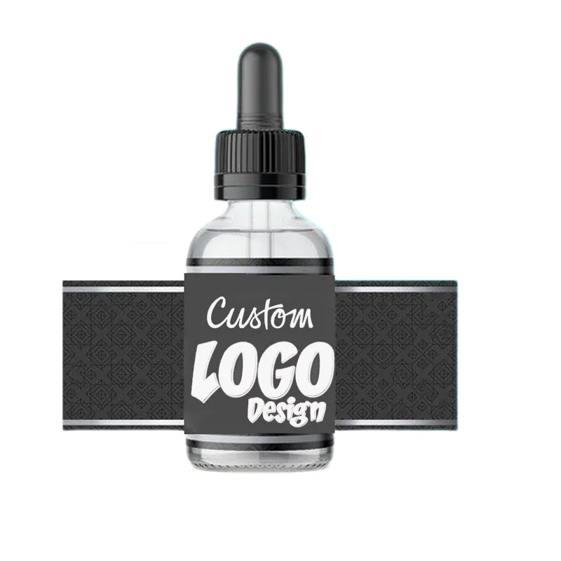 Benutzer definierte LOGO gedruckte Wachs Siegel Aufkleber Wasser flasche Rolle Business Aufkleber Glas Make-up Kosmetik Danke Aufkleber