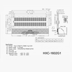 Lcd1602i2c lcd módulo 1602 de caracteres lcd fstn cog Módulo de pantalla lcd 16x2 Soldadura blanco y negro modo Conector de 8 pines interfaz serie