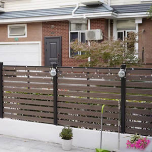 Porta in legno composito per cancello di recinzione in wpc da giardino di dimensioni personalizzate per uso esterno - Product Image 3