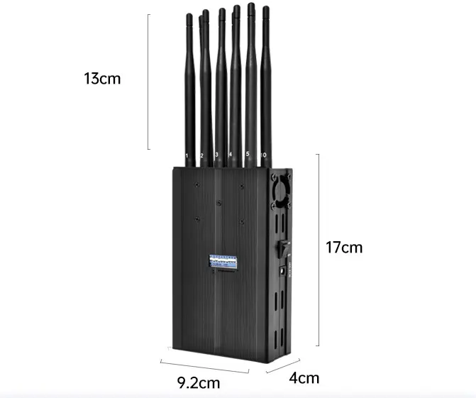 Detektor Bug sinyal portabel, pengulang 10 antena 2G 3G 4G 5G GPS GSM WIFI ponsel perangkat anti-mata-mata