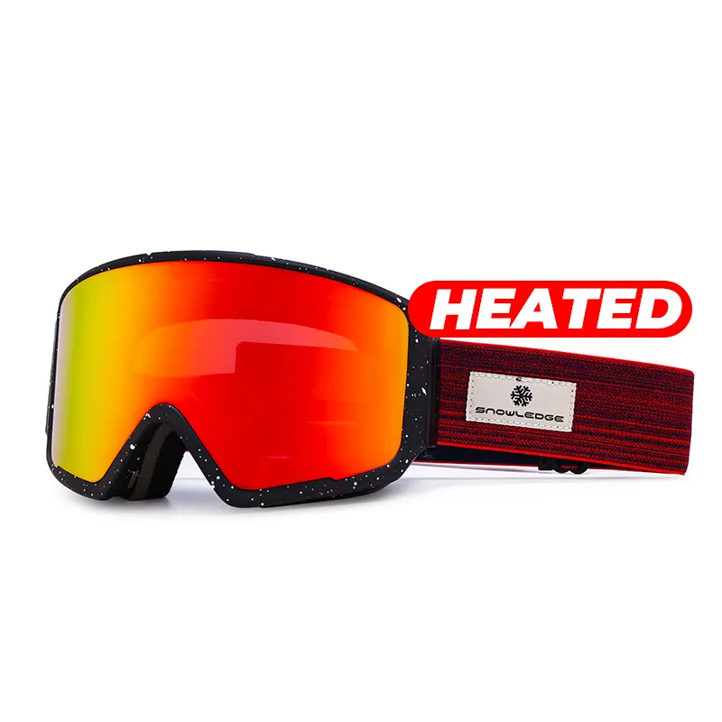 Лыжные очки HUBO 190D с подогревом, электротермическая противотуманная система с магнитными линзами, лыжная защита для лица, пользовательские очки для сноуборда