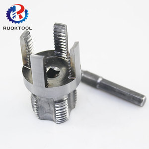 6 Points Pvc Pipe Threader <strong>Kit</strong> Internal and External Thread Fast Thread Tap Pipe Threader Water Pipe Tapping Tool - Product Image 1