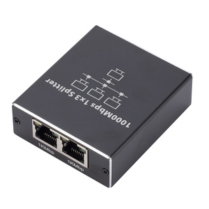 Internet Connection Extender Network Switch Stapelbarer Gigabit 1 bis 4 Ethernet Network Splitter mit USB-Kabel RJ45 LAN Adapter
