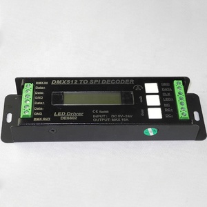 DC5-24V Многофункциональный регулятор DC5 24V Max 16A DMX to SPI DE8802 SPI - Product Image 1