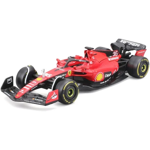 Takım yarışı arabası-Leclerc #16 1:43 ölçekli pres döküm Model araba