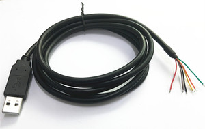 FTDI TTL-232R-3V3-WE USB-Seriell 3,3V USB tipo maschio per Computer cavo PVC 1.8m cavo seriale singolo con FTDI Chip USB TTL UART - Product Image 2