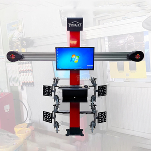 Máquina de alineación de ruedas 3D aprobada por la CE, juego completo de 4 elevadores de coche, equipo de servicio combinado de elevadores de coche de rueda delantera a la venta - Product Image 5
