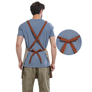 <strong>How</strong> Sale Salon Cooking Kitchen MEN'S and WOMEN'S Aprons, Restaurant Kitchen <strong>Baking</strong> Cleaning Barber Manicure Bib with Pockets - Product Image 3