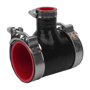 51-76mm t-parça silikon 3-way hortum Intercooler Turbo BOV çoğaltıcı vana adaptörü T şekli silikon boru kapalı darbe - Product Image 2