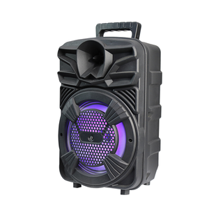 Mini carrito portátil CQA BT, altavoz recargable, carga USB, potencia de salida de 50W, Control remoto de madera HiFi, Control de voz para exteriores - Product Image 1