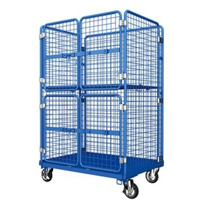 จีนซูเปอร์มาร์เก็ตหรือซักรีดม้วนคอนเทนเนอร์พับเก็บได้กรงรถเข็น - Product Image 1