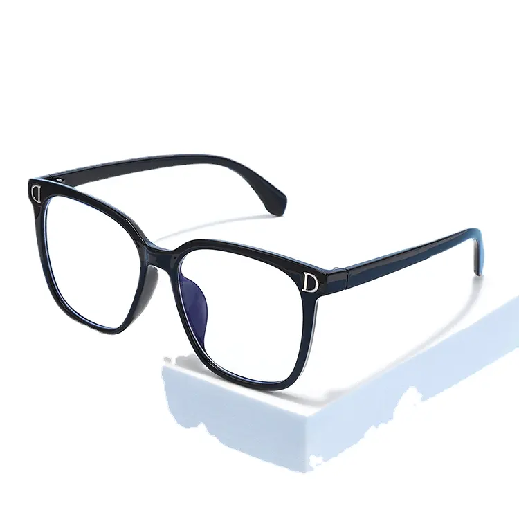 Óculos anti-azul de processamento personalizado moda meninas podem ser combinados com moldura de olhos ultra-leve Slim Face caixa plana PC Mulheres Crianças
