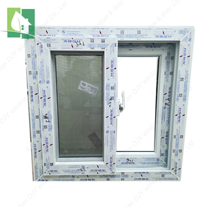 Modern Design Kitchen Internal Tinted Double Glass Horizontal <strong>Sash</strong> UPVC Sliding <strong>Window</strong> with Magnetic Screen Feature - Product Image 1