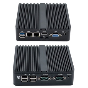ファンレスミニPC 2 * LAN 2 * COMインテルJ1900プロセッサHD/VGA 6 * USB M-sata DDR3工業用デスクトップコンピュータシンクライアント - Product Image 5