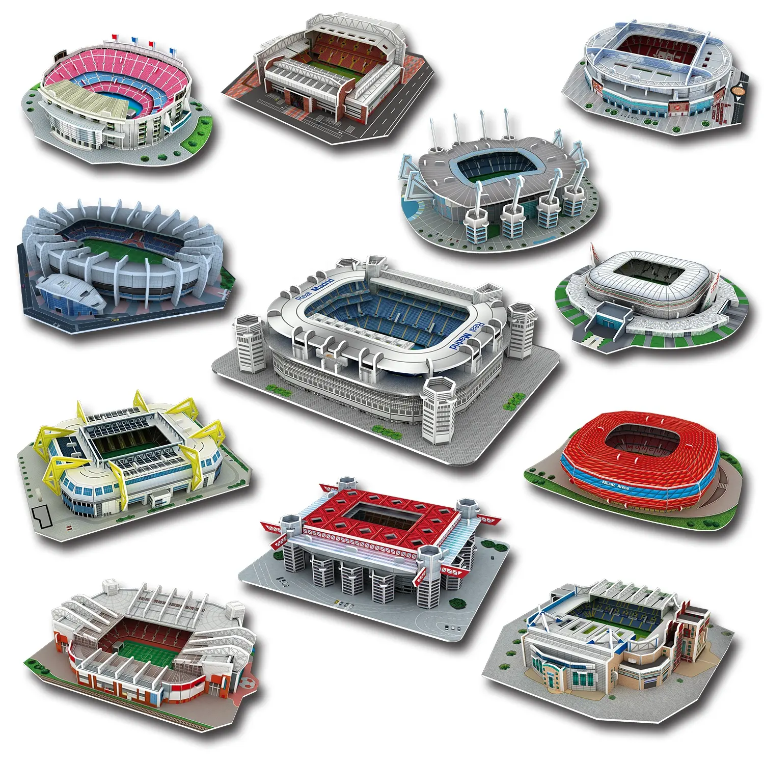 स्टेडियम पहेली 3D पहेली कस्टम कागज पहेली