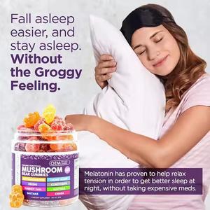 Oem תווית פרטית 8-in-1 גומות פטריות מכילים ashwagandha עבור מרגיע וממריצים חסינות - Product Image 6