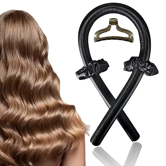 Zonder Warmte Hoofdband Lint Haar Stropdassen Clips Satijn Hitteloze Curling Set Voor Haar Styling Hitteloze Krultang Kappersgereedschap