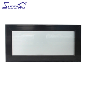 Finestra per tenda da sole in alluminio personalizzata con telaio nero con schermo retrattile incorporato - Product Image 6