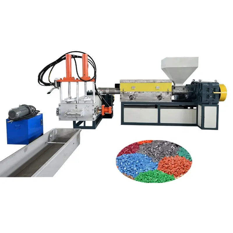 기계를 만드는 PP PE HDPE LDPE LLDPE 두 배 단계 플라스틱 재생 작은 알모양으로 하기 기계 플라스틱 과립