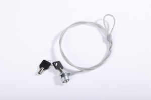Cable de seguridad plateado para ordenador portátil, bloqueo con llave, 1,2 m, gran oferta - Product Image 3