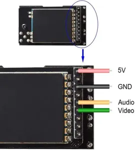 AKKダイバーシティRXレシーバーOLEDディスプレイFatshark G0gles RCFPVレーシングドローン用の2つのRXモジュールを備えた内蔵低電力ブザー - Product Image 4