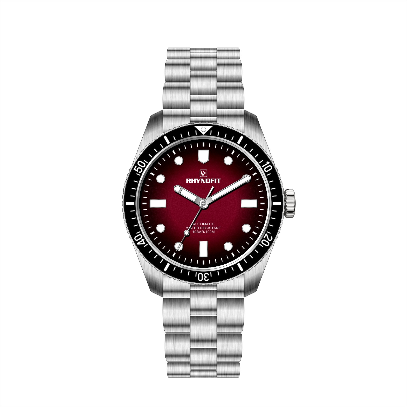 Esfera roja con brazalete.