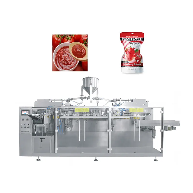 Automatic Premade Spout Doypack Pure Energy Drink Protein Powder Water Filling Sachet Bag Sealing Packing Machine