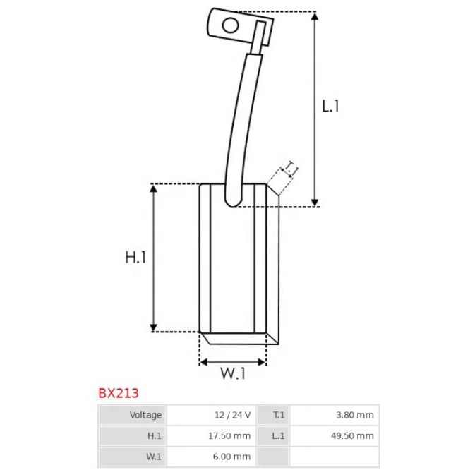 Alternador de coche, cepillo de carbón para Bosch, Ford 38-91800 B213 1127014028