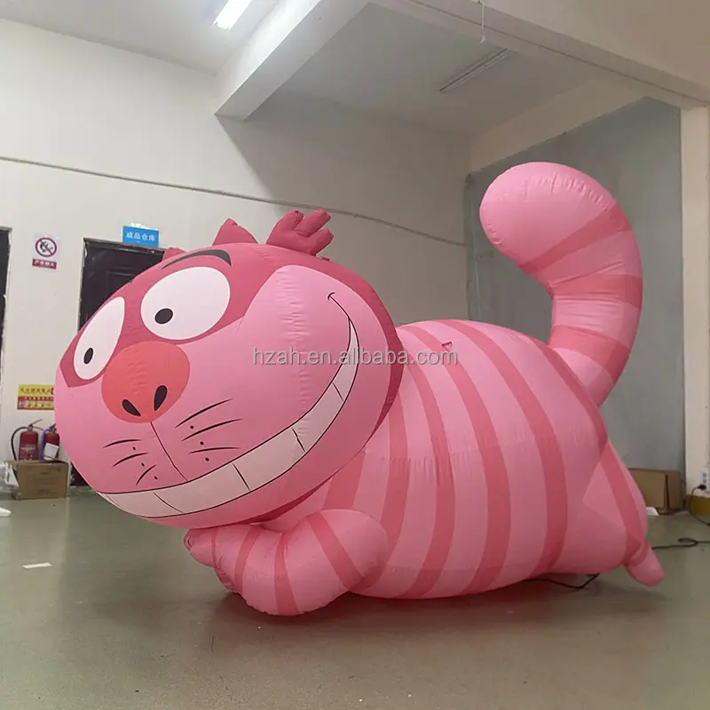 Cute inflatable cat alice in wonderland inflatable cartoon model for decoration